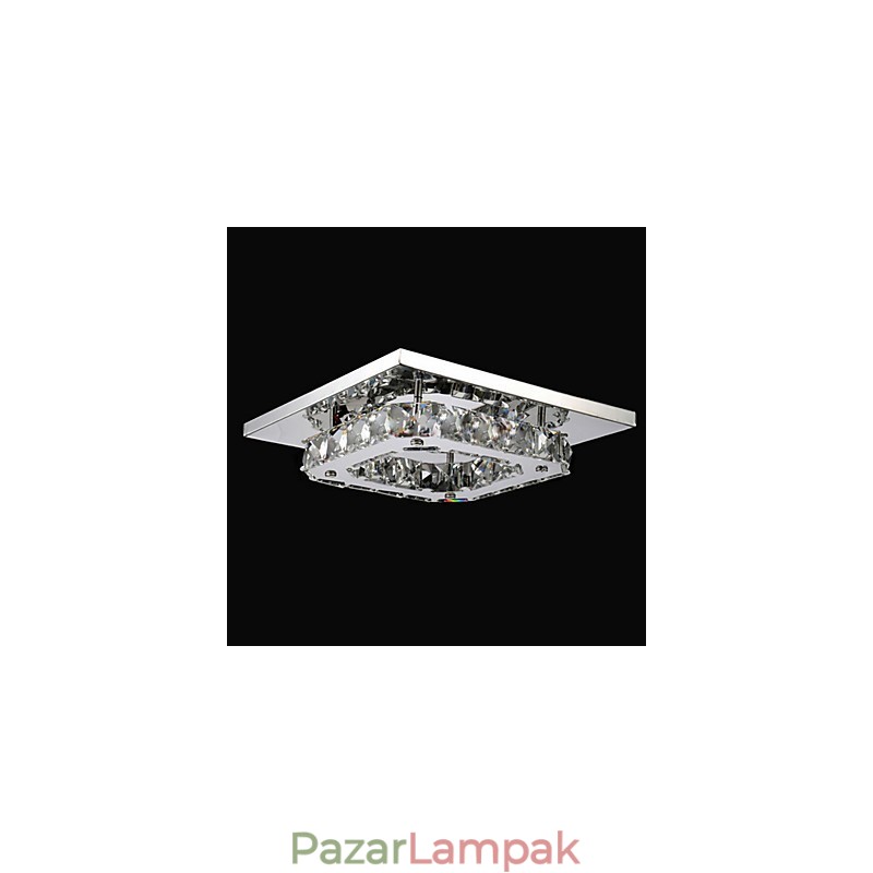 Modern, modern, galvanizált fém süllyesztett tartó