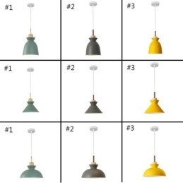Függeszték Nordic Metal Dome Macaron Colors Lámpalámpa