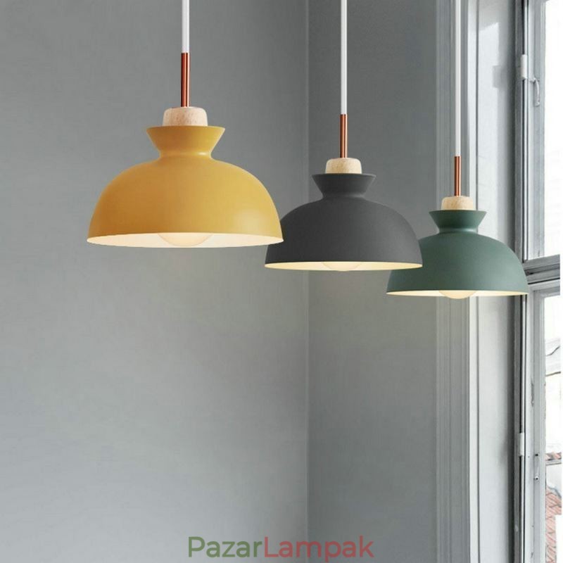 Függeszték Nordic Metal Dome Macaron Colors Lámpalámpa