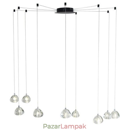 Modern függőlámpa Kristály csillár könnyű otthoni világító lámpa