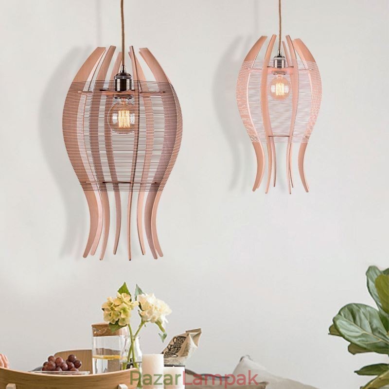 DIY Nordic Wood Fish függőlámpa