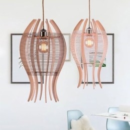 DIY Nordic Wood Fish függőlámpa