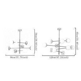 Kortárs függőlámpa Magic Bean Sputnik csillár lámpa