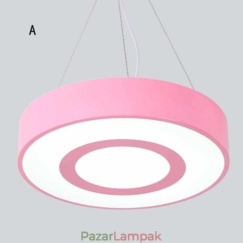 Modern, egyedi függesztékes lámpa, kerek lámpa, egyszerű melegen világító lámpa