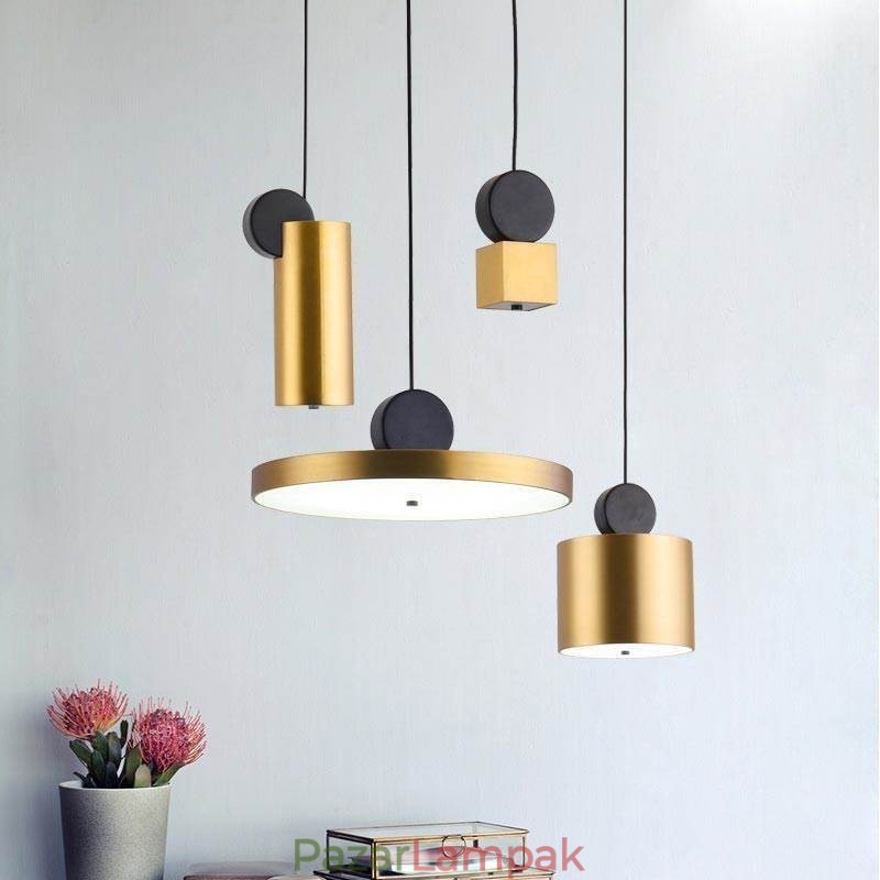 Modern függőlámpa Nordic akril lámpa geometriájú világítólámpa