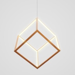 Posztmodern függőlámpa Geometrikus arany függőlámpa