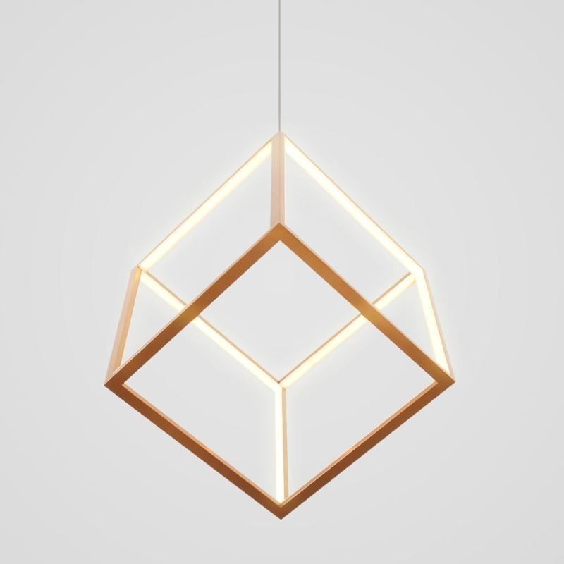 Posztmodern függőlámpa Geometrikus arany függőlámpa