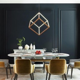Posztmodern függőlámpa Geometrikus arany függőlámpa