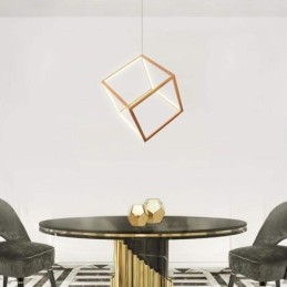 Posztmodern függőlámpa Geometrikus arany függőlámpa