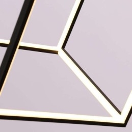 Fekete függőlámpa geometrikus kocka világítás