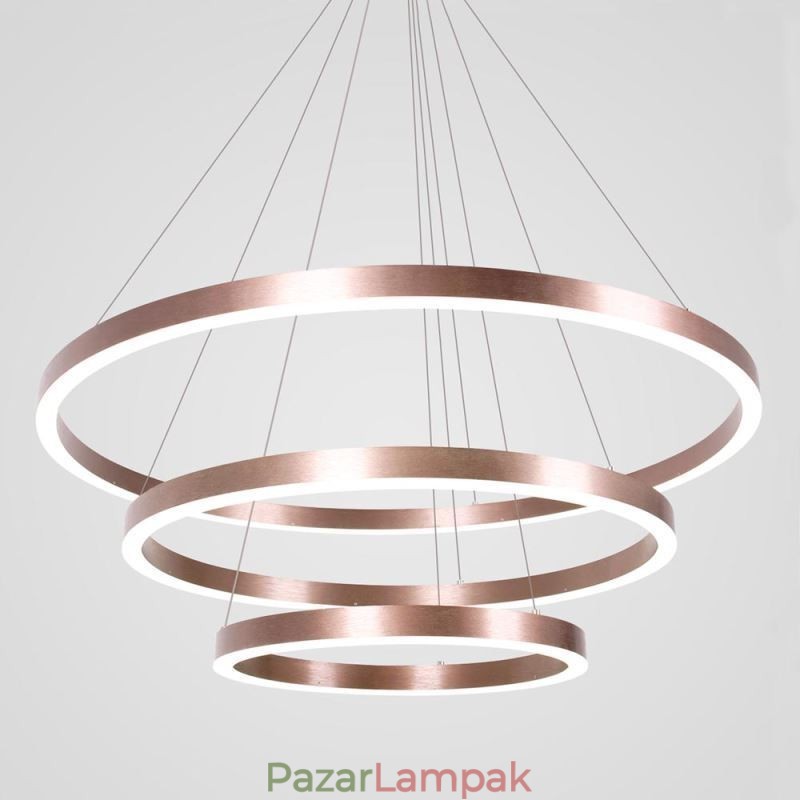 Függőlámpa Rajz Craft 3 gyűrűs lámpa 80+60+40cm