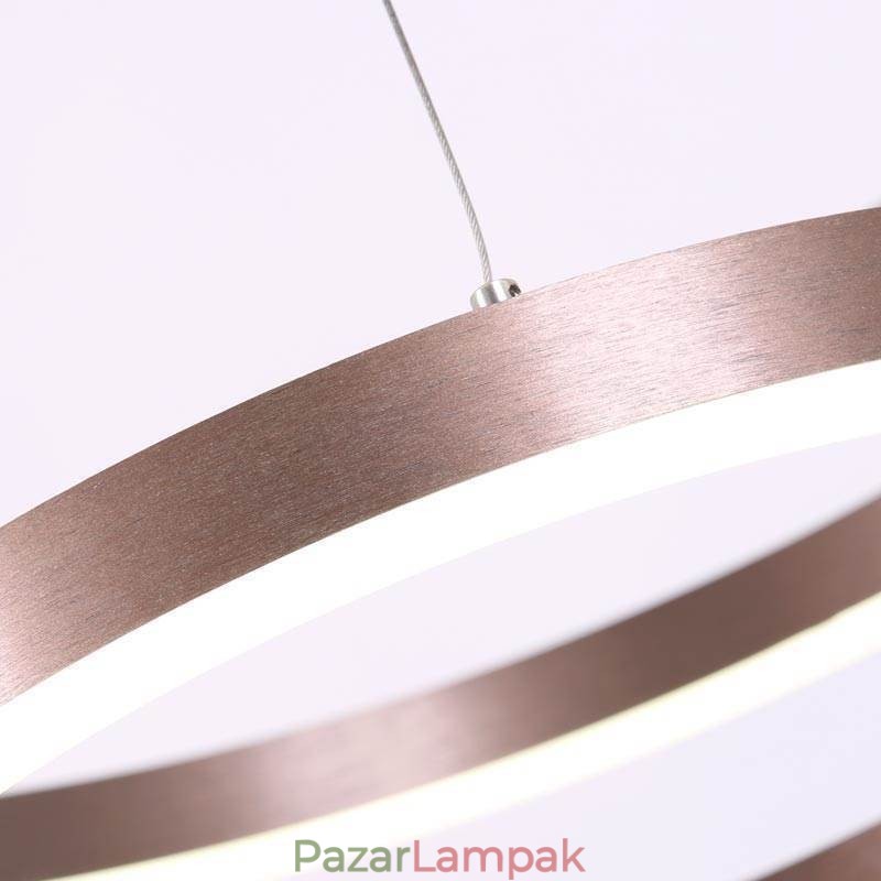 Függőlámpa Rajz Craft 3 gyűrűs lámpa 80+60+40cm