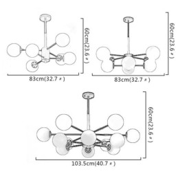 Magic Bean függőlámpa Kreatív skandináv fa lámpatest