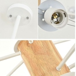 Magic Bean függőlámpa Kreatív skandináv fa lámpatest