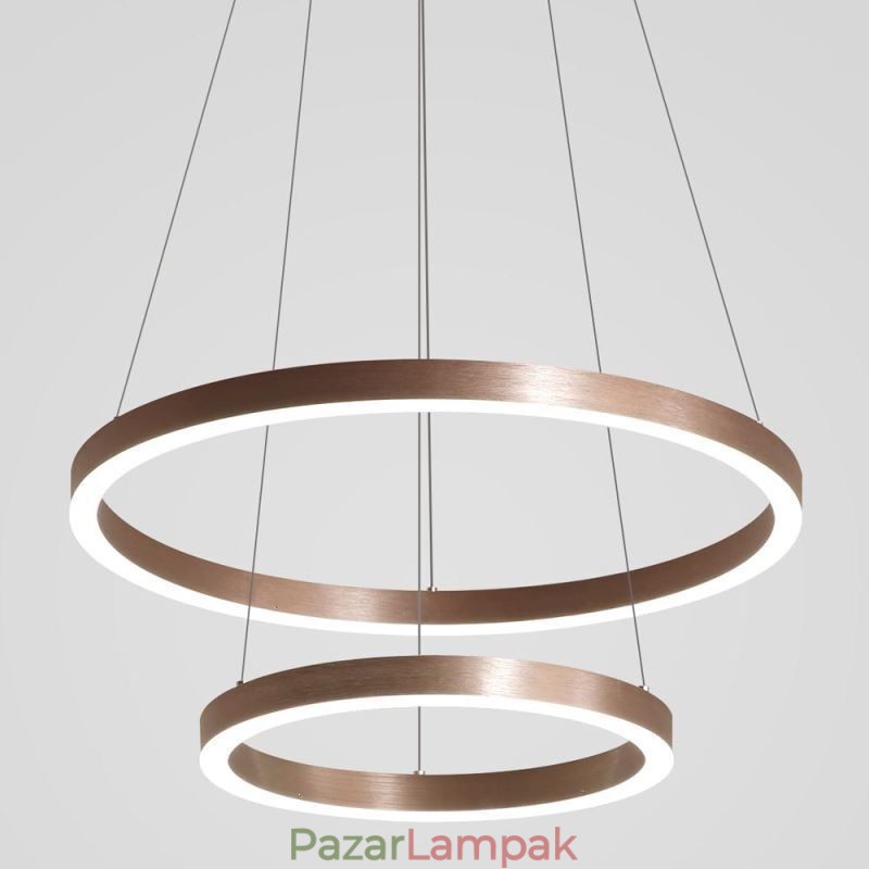 Függőlámpa Rajz Craft 2 gyűrűs lámpa 60+40cm