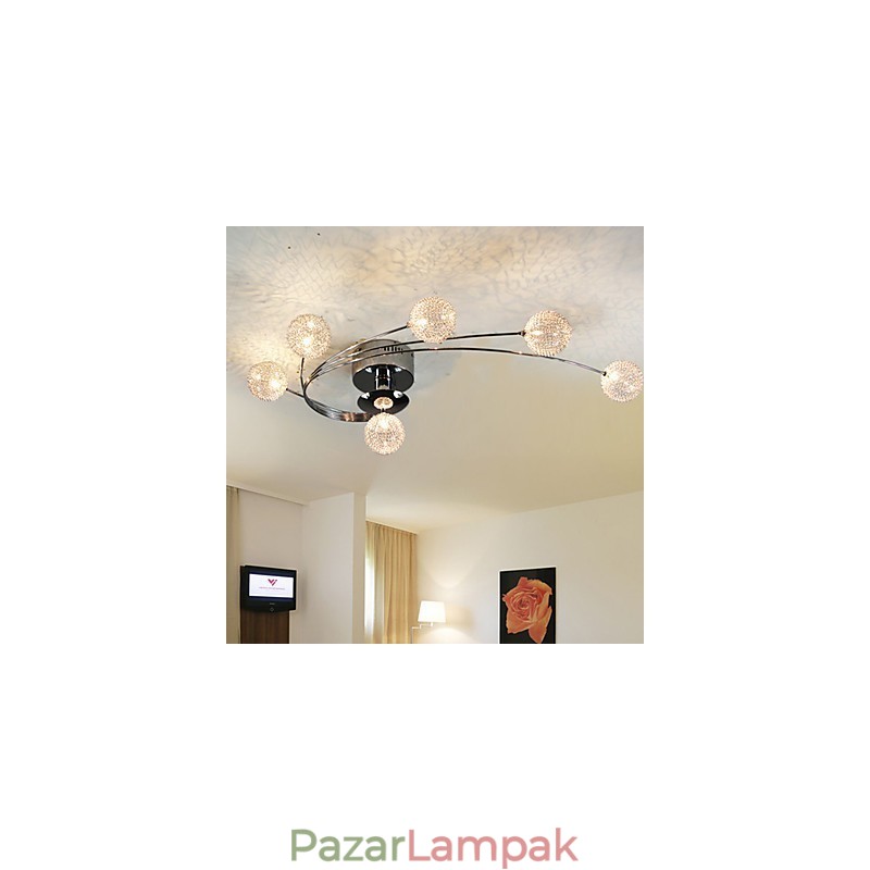 Mennyezeti lámpa Modern nappali izzók 6 lámpával