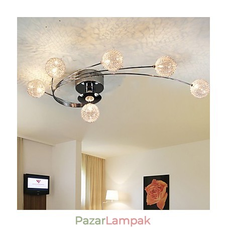 Mennyezeti lámpa Modern nappali izzók 6 lámpával Mennyezeti lámpa Modern nappali izzók 6 lámpával