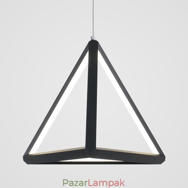 Posztmodern függőlámpa geometriai háromszög fényű kreatív lámpa világítás