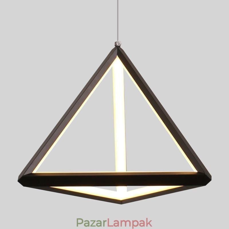 Posztmodern függőlámpa geometriai háromszög fényű kreatív lámpa világítás