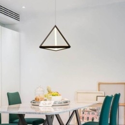 Posztmodern függőlámpa geometriai háromszög fényű kreatív lámpa világítás