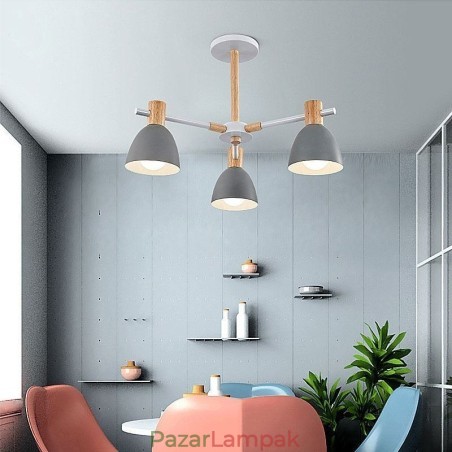 Modern egyszerű Macaron függőlámpa kreatív fa világítás Modern egyszerű Macaron függőlámpa kreatív fa világítás