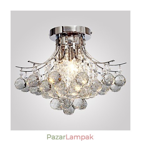 Csillár Modern Crystal 3 lámpák Csillár Modern Crystal 3 lámpák