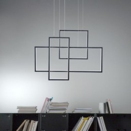 Nordic függőlámpa Geometrikus négyzet alakú függőlámpa