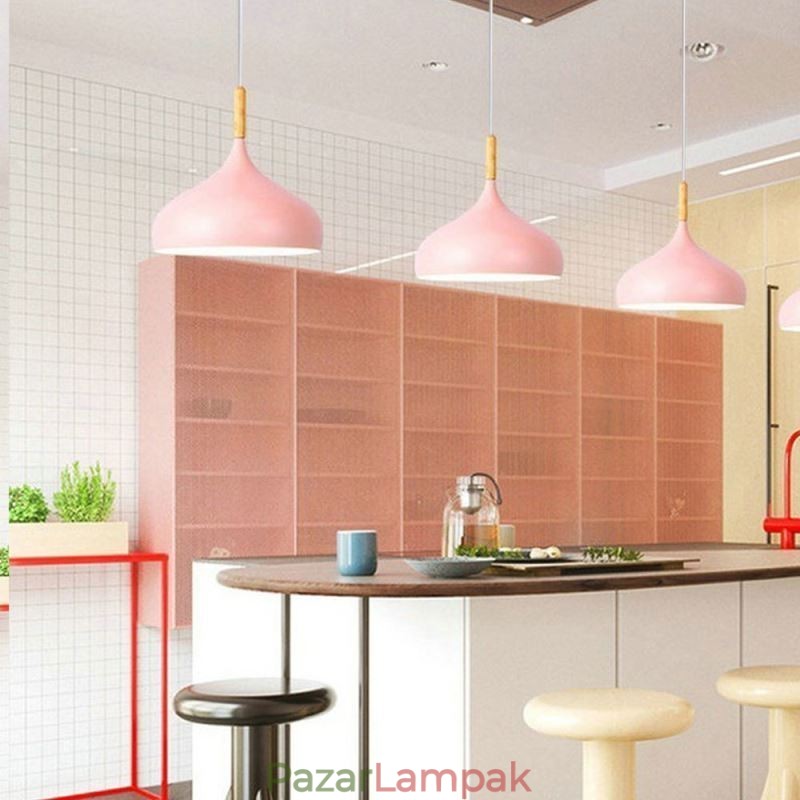 Modern függőlámpa alumínium Macaron lámpa otthoni állítható lámpa