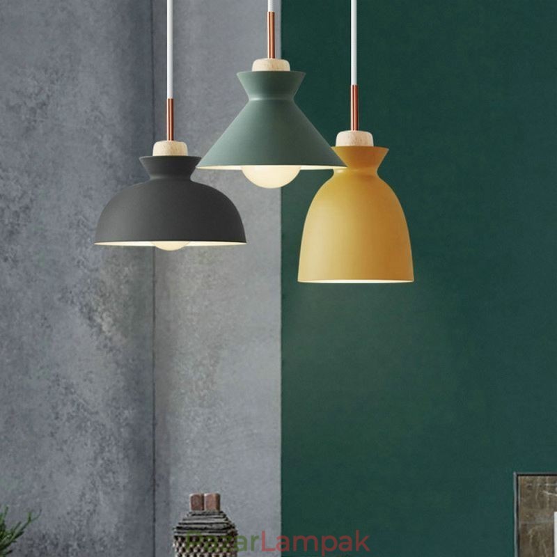 Függeszték Nordic Metal Dome Macaron Colors Lámpalámpa