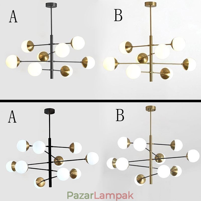 Kortárs függőlámpa Magic Bean Sputnik csillár lámpa