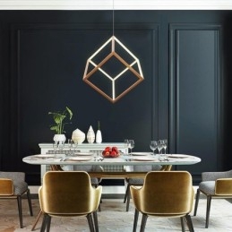 Posztmodern függőlámpa Geometrikus arany függőlámpa