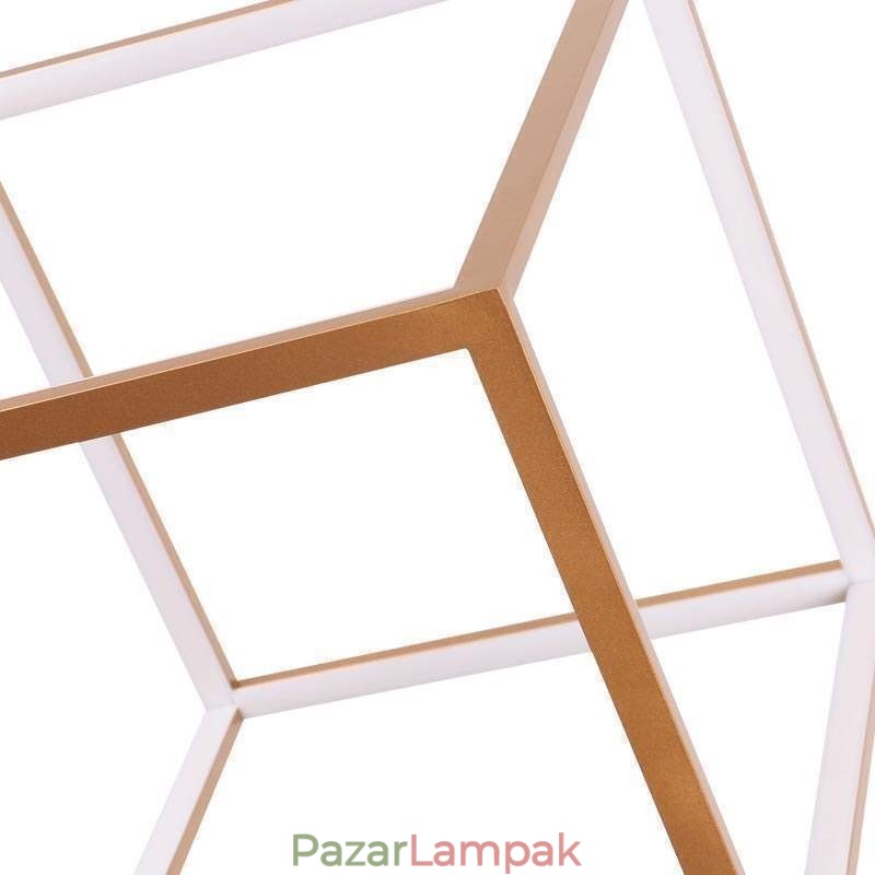 Posztmodern függőlámpa Geometrikus arany függőlámpa