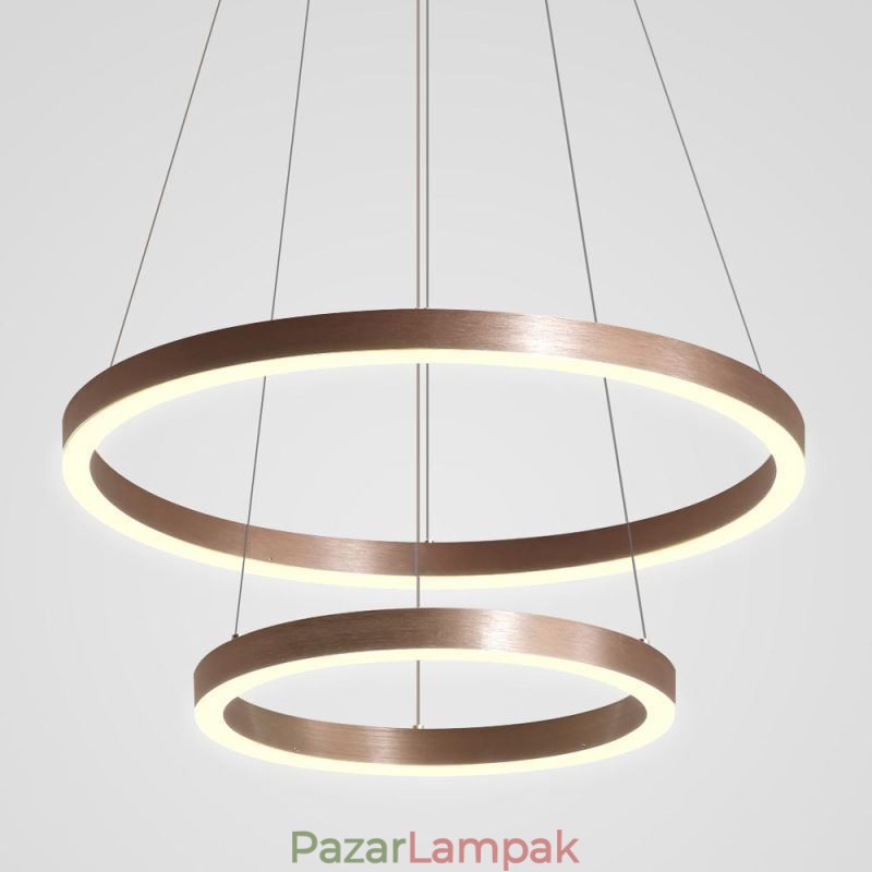 Függőlámpa Rajz Craft 2 gyűrűs lámpa 60+40cm