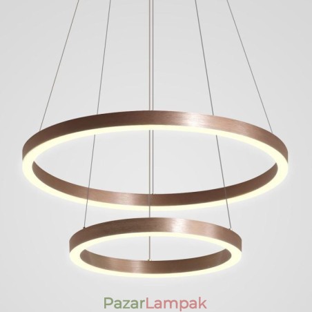 Függőlámpa Rajz Craft 2 gyűrűs lámpa 60+40cm