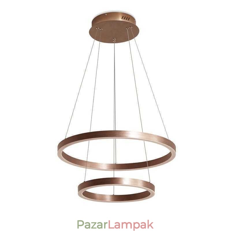 Függőlámpa Rajz Craft 2 gyűrűs lámpa 60+40cm