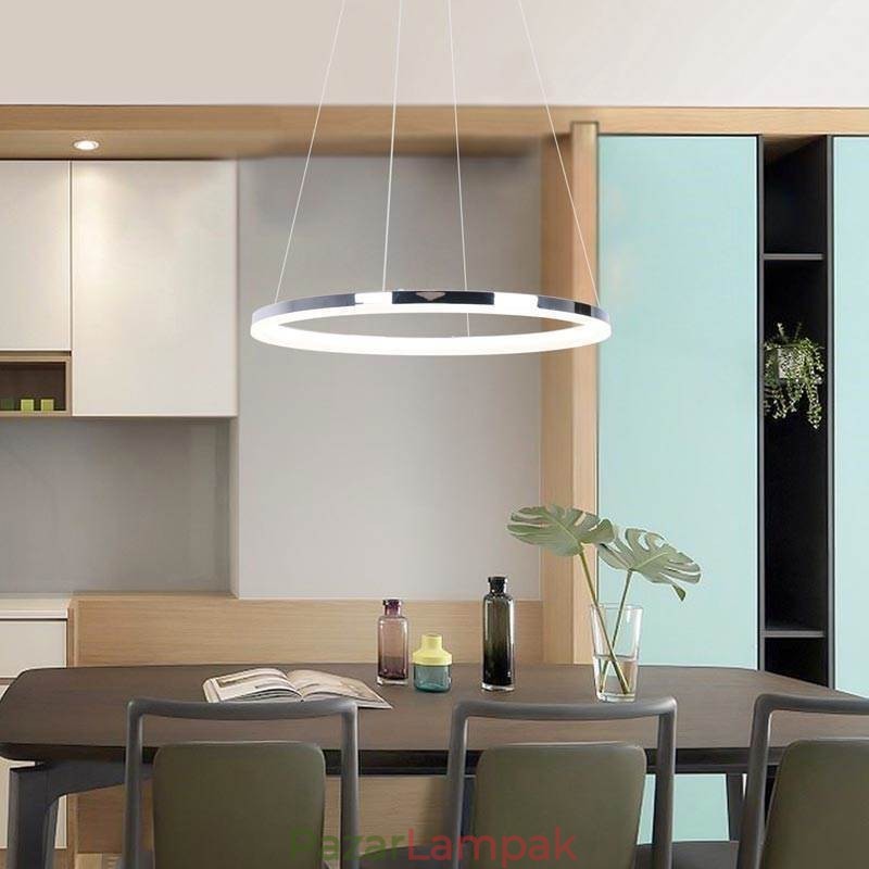 Modern függőlámpa akril körlámpa 40cm