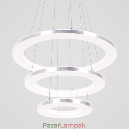 Modern függőlámpa akril 3 gyűrűs lámpa 40+30+20cm Modern függőlámpa akril 3 gyűrűs lámpa 40+30+20cm