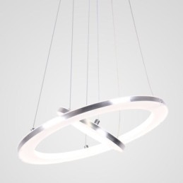 Modern függőlámpa akril 2 gyűrűs lámpa 40+20cm