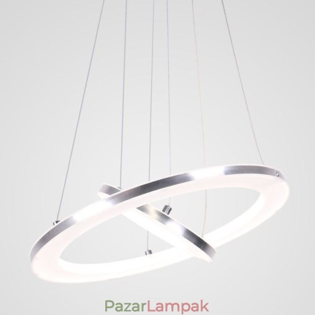 Modern függőlámpa akril 2 gyűrűs lámpa 40+20cm Modern függőlámpa akril 2 gyűrűs lámpa 40+20cm