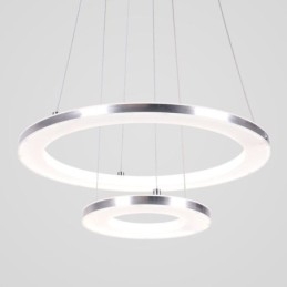Modern függőlámpa akril 2 gyűrűs lámpa 40+20cm