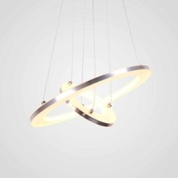 Modern függőlámpa akril 2 gyűrűs lámpa 40+20cm