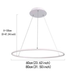 Modern függőlámpa körlámpa 60cm 80cm
