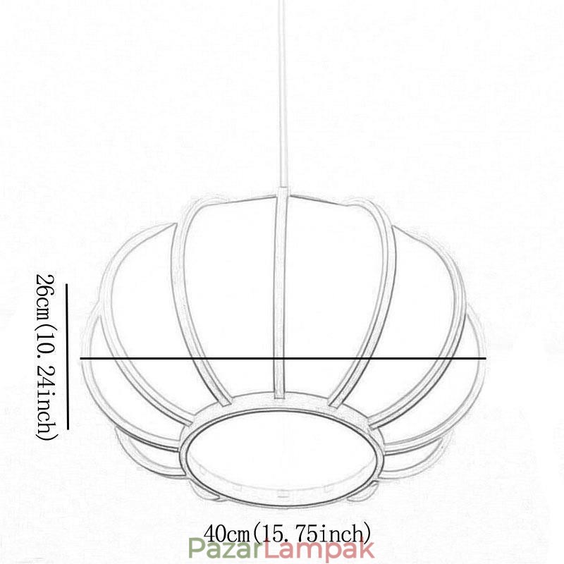 Kreatív japán bambusz függőlámpa Modern, egyszerű függőlámpa teázói körlámpa