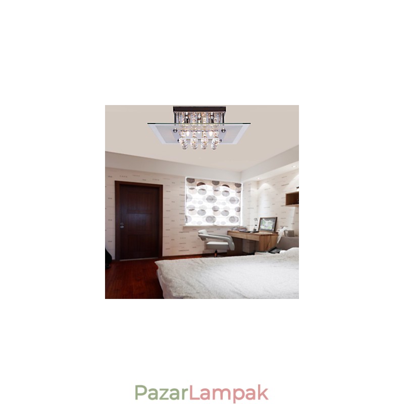 Mennyezeti lámpa Modern Crystal Living 5 lámpa