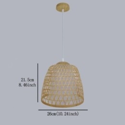 Visual Comfort Dome bambusz függőlámpa