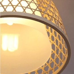 Visual Comfort Dome bambusz függőlámpa