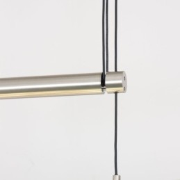 Modern 4 fényű függőlámpa állítható magasságú szövet ernyővel