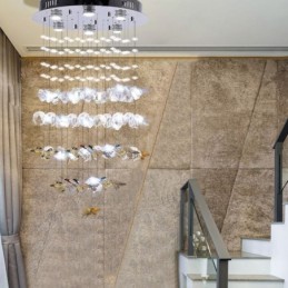 Nordic függőlámpa Kreatív pillangós üvegfüggőlámpa