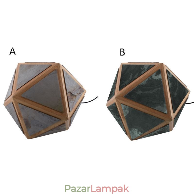 Geometrikus függőlámpa gyémánt alakú 3D áttetsző dizájn