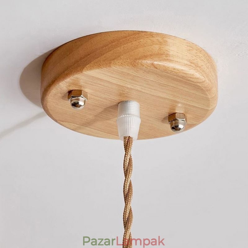 Kender kötél függőlámpa Retro dekoráció mennyezeti könnyű bojt lámpaernyő